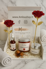 Coffret Rituals Fassi avec gommage au sucre Aker Fassi, crème à l’argan et blush naturel