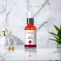 Flacon de blush Aker Fassi naturel – teinte rouge pour joues et lèvres