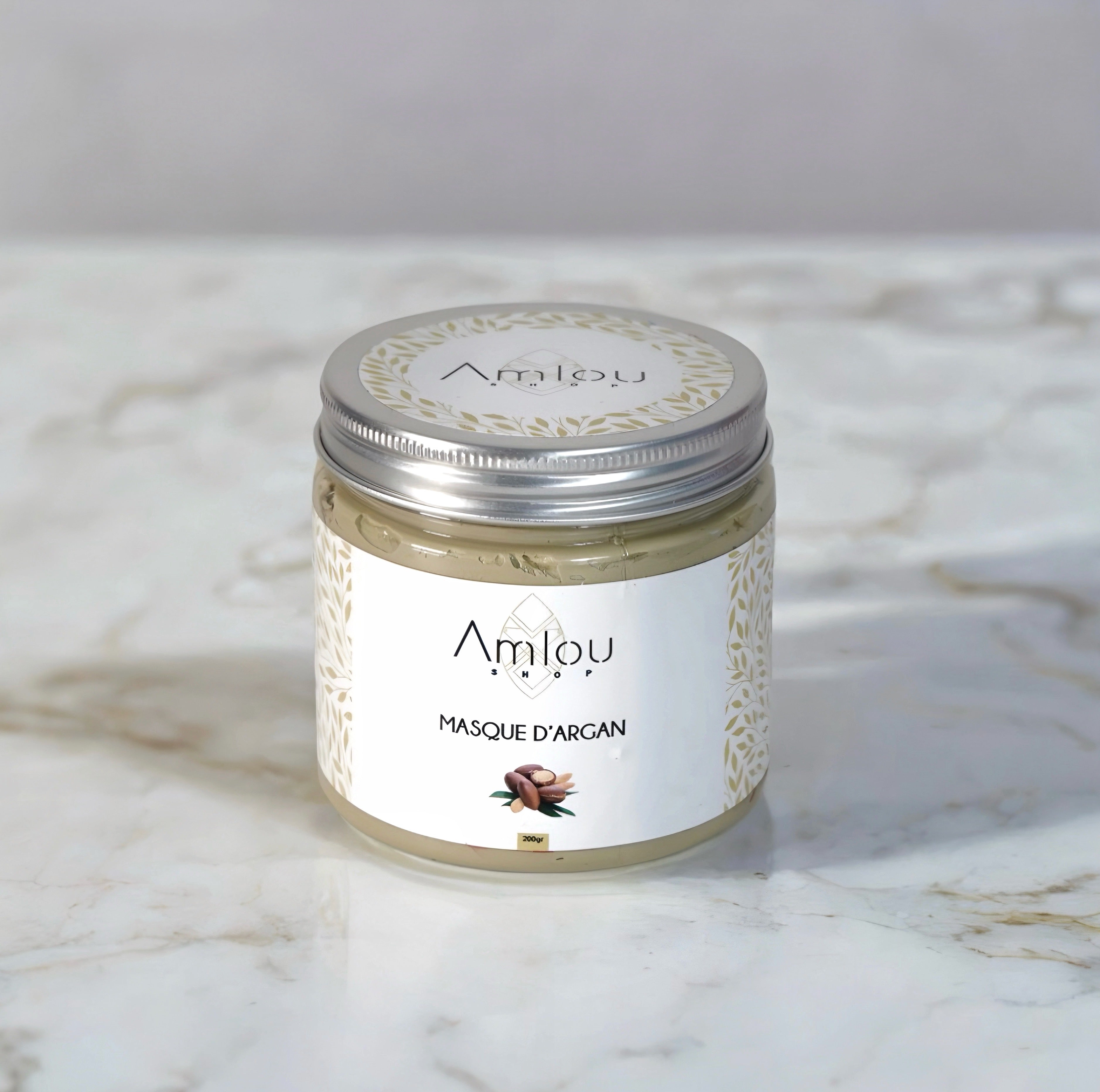 Masque ghassoul enrichi à l’argan – nettoyant profond naturel