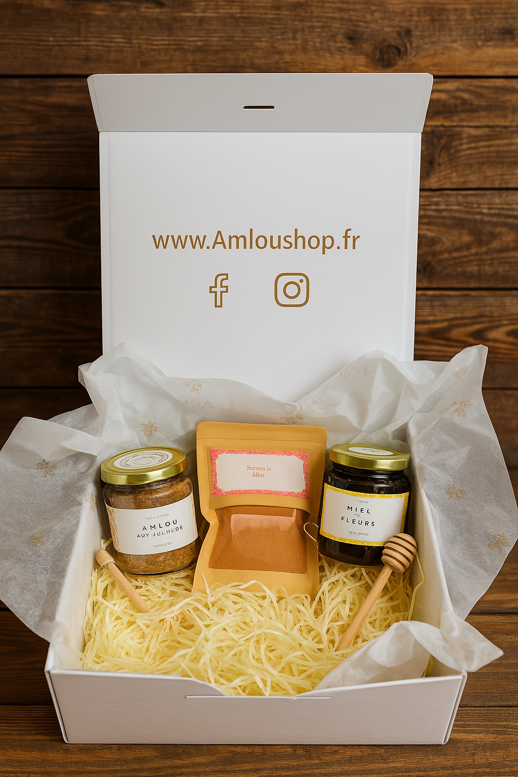 Coffret Gourmand Amlou & Miel & Épice - Saveurs du Maroc